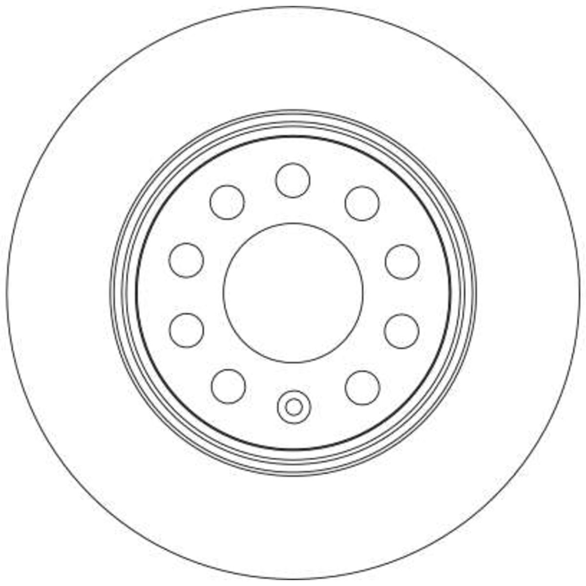 Bremsscheibe TRW DF4294 vorne belüftet hochkarbonisiert 1 Stück für