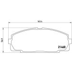 Kit pastiglie freno, freno a disco BREMBO P 83 092