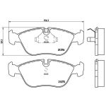 Remblokkenset, schijfrem BREMBO P 86 013