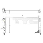 Radiateur moteur TYC 709-0015-R