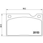 Jeu de plaquettes de frein, frein à disque BREMBO P 86 003