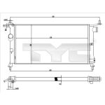 Arrefecedor do motor TYC 725-0020
