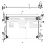 Raffreddatore motore TYC 725-0035