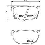 Kit pastiglie freno, freno a disco BREMBO P 56 010