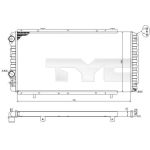 Raffreddatore motore TYC 709-0014-R