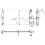 Arrefecedor do motor TYC 710-0025