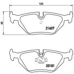 Juego de pastillas de freno, freno de disco BREMBO P 06 013