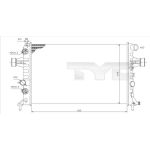 Raffreddatore motore TYC 725-0006