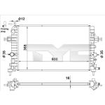Radiateur moteur TYC 725-0036