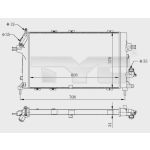 Raffreddatore motore TYC 725-0028-R