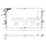 Radiateur moteur TYC 731-0002