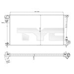 Arrefecedor do motor TYC 705-0001