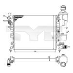 Raffreddatore motore TYC 705-0032
