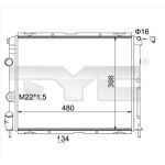 Raffreddatore motore TYC 728-0012-R