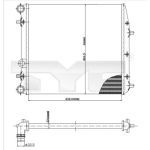 Radiateur moteur TYC 737-0013
