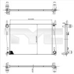 Arrefecedor do motor TYC 710-0031