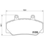 Remblokkenset, schijfrem BREMBO P 86 006