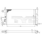 Arrefecedor do motor TYC 725-0025-R