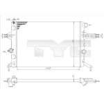 Raffreddatore motore TYC 725-0021