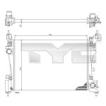 Raffreddatore motore TYC 709-0018