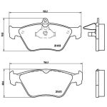 Remblokkenset, schijfrem BREMBO P 59 019
