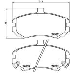 Juego de pastillas de freno, freno de disco BREMBO P 30 029