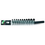 Stecknusssatz TOPTUL 1/2" 12-kant (10-17, 19, 21, 22 mm) lang