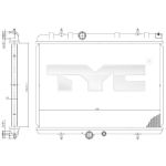 Raffreddatore motore TYC 705-0065