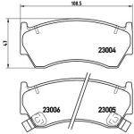 Kit pastiglie freno, freno a disco BREMBO P 56 033