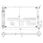 Arrefecedor do motor TYC 721-0012