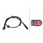 Sensor do ABS traseiro, direito HELLA 6PU 358 252-271