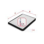Filtre, air de l'habitacle SOFIMA S 3083 C