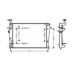 Radiateur moteur AVA COOLING HY2211
