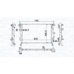 Raffreddatore motore MAGNETI MARELLI 350214500000