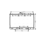 Radiateur moteur AVA COOLING MT2185
