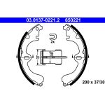 Conjunto, sapatas de travão ATE 03.0137-0221.2
