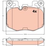 Conjunto de pastilhas de travão TRW GDB2526