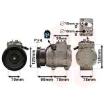 Compressor, ar condicionado VAN WEZEL 8300K178