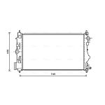 Radiateur moteur AVA COOLING OL2599