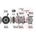 Compressor, ar condicionado VAN WEZEL 8200K273
