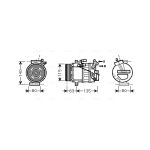 Compresseur de climatisation AVA COOLING DNK336