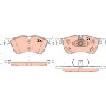 Kit de plaquettes de frein, frein à disque TRW GDB2572