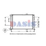 Arrefecedor do motor AKS DASIS 011060N