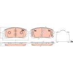 Bremsbelagsatz TRW GDB2560