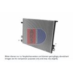 Motorradiateur AKS DASIS 180134N
