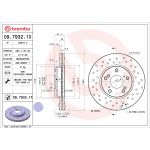Remschijf BREMBO 0979321X, 1 stuk