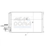 Condenseur (climatisation) MEAT & DORIA 991152