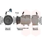 Compressor, ar condicionado VAN WEZEL 8200K198