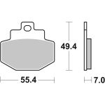 Pastilha de travão BREMBO 07047