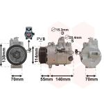 Compressor, ar condicionado VAN WEZEL 0200K187